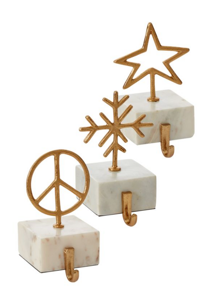Marble Base Stocking Holder L A R K Mountain Modern